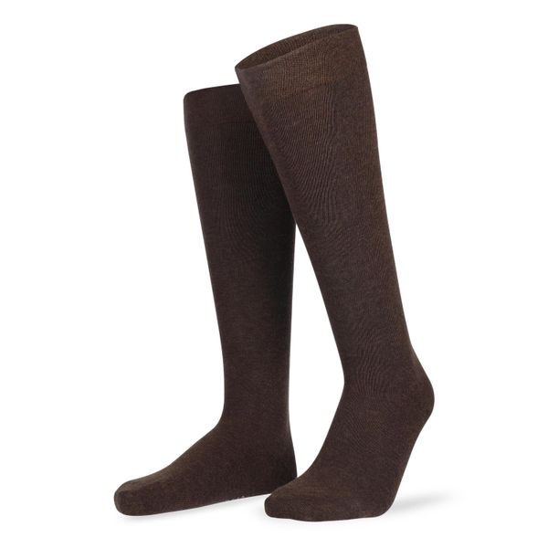 KniestrüMpfe Hudson "Relax Cotton", Herren, Gr. 43-44, Braunmeliert, Baumwollmischung, Normal, Socken KniestrüMpfe, Druckfreier Relax-Komfortbund-image