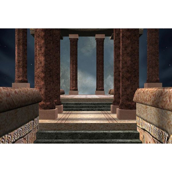 Fototapete Papermoon "Tempel", Bunt, B:3,5M L:2,6M, Vlies, Tapeten-image