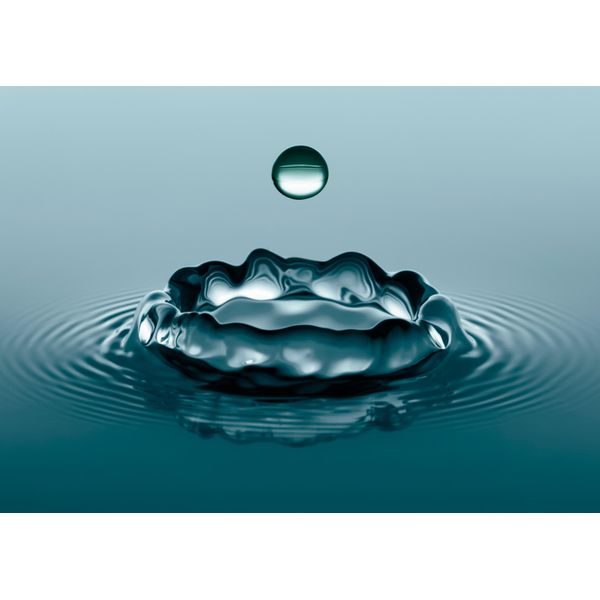 Fototapete Papermoon "Water Droplets", Bunt, B:3,5M L:2,6M, Vlies, Tapeten-image