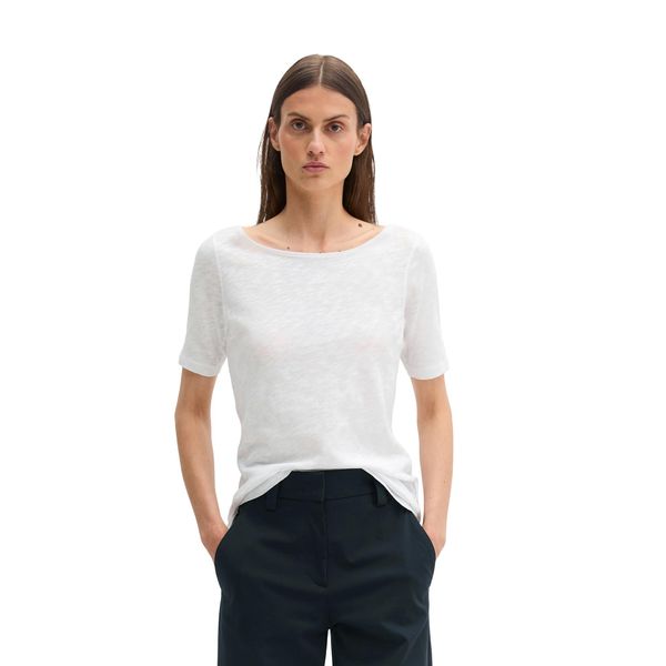 T-Shirt Marc O'polo "Mit U-Boot-Ausschnitt", Damen, Gr. Xxl, Weiß, Obermaterial: 100% Baumwolle, Unifarben, Basic, Regular Fit, U-Boot-Ausschnitt, Shirts T-Shirt-image