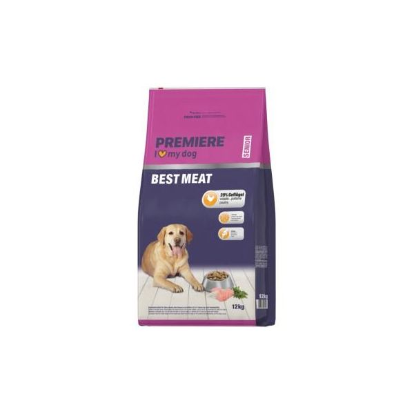 Premiere Croquettes Chien Best Meat Senior Volaille 12 Kg-image