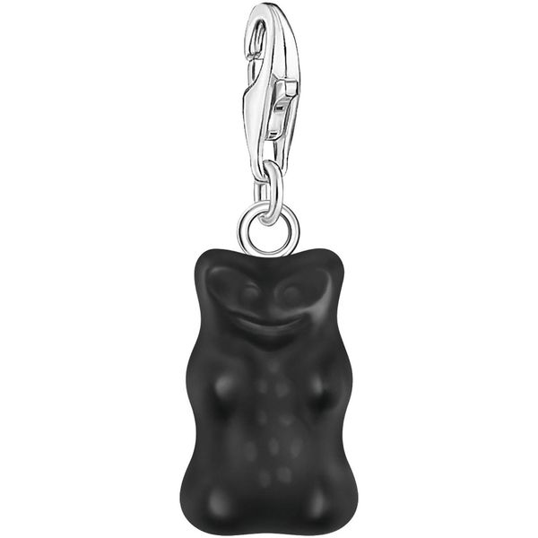 Charm-EinhäNger Thomas Sabo "Thomas Sabo X Haribo Schmuck: Charm", Silber (Silberfarben, Schwarz, Schwarz), Charms, Damen, Silber 925 (Recycelt), Mit Kristallglas-image