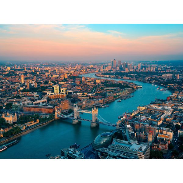 Fototapete Papermoon "London Skyline", Bunt, B:4M L:2,6M, Vlies, Tapeten-image