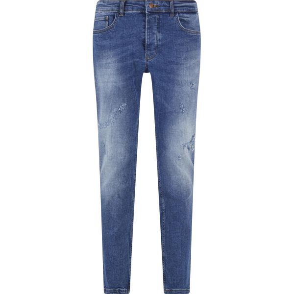 Bequeme Jeans 2Y Premium "2Y Premium Herren 2Y Tapered Fit Jeans", Herren, Gr. 33, NormalgrößEn, Blau, 97% Baumwolle, 3% Elasthan, Unifarben, Normal, Jeans-image