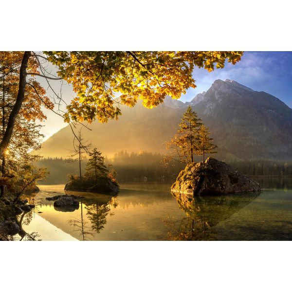 Fototapete Papermoon "Photo-Art Keller, Seehintersee", Bunt, B:4M L:2,6M, Vlies, Tapeten-image