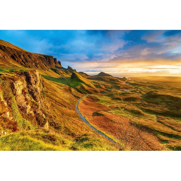 Fototapete Papermoon "Landschaft Mit Fluss", Bunt, B:4,5M L:2,8M, Vlies, Tapeten-image