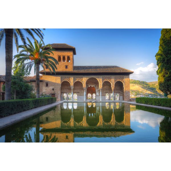 Fototapete Papermoon "ARCHITEKTUR-ALHAMBRA Palast Granada", Bunt, B:4,5M L:2,8M, Vlies, Tapeten-image