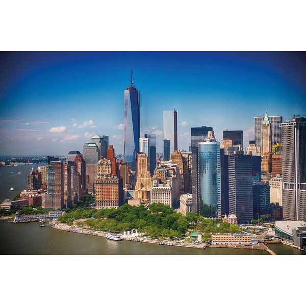 Fototapete Papermoon "Lower Manhattan Skyline", Bunt, B:5M L:2,8M, Vlies, Tapeten-image