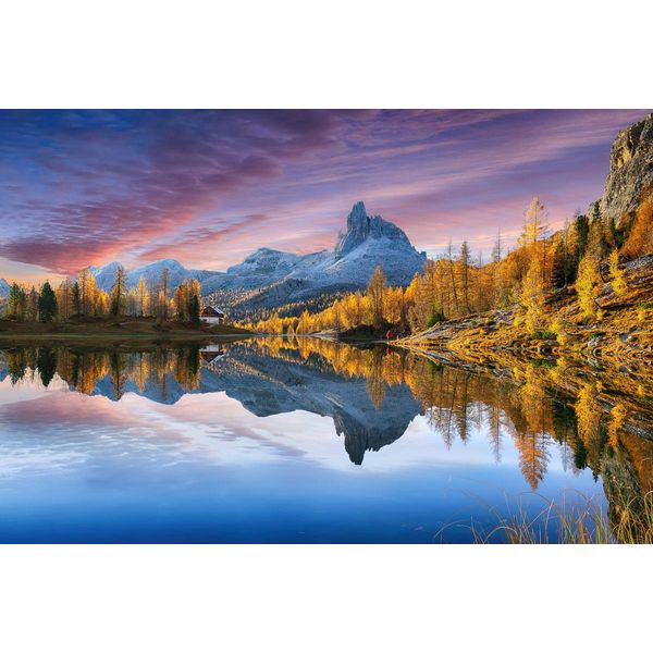 Fototapete Papermoon "Fluss In Landschaft", Bunt, B:5M L:2,8M, Vlies, Tapeten-image