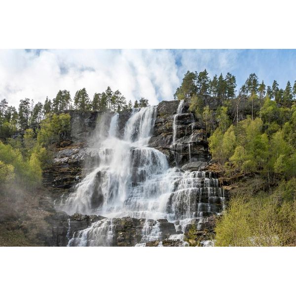 Fototapete Papermoon "Wasserfall", Bunt, B:4,5M L:2,8M, Vlies, Tapeten-image