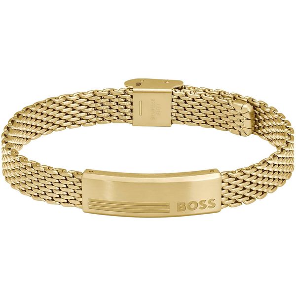 Armband Boss "Alen", Gold (Gelbgoldfarben), ArmbäNder, Herren, 20Cm, Edelstahl, Armband, Mit Emaille-image