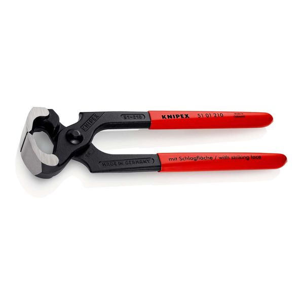 Knipex 51 01 210 Hammerzange Mit Kunststoff üBerzogen Schwarz Atramentiert 210 Mm)-image