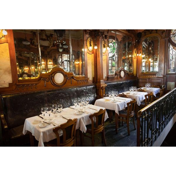 Fototapete Papermoon "Vintage Restaurant", Bunt, B:4M L:2,6M, Vlies, Tapeten-image
