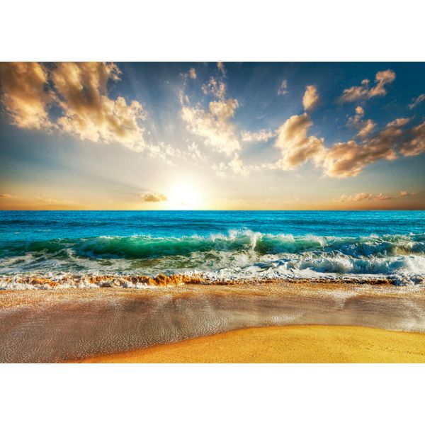 Fototapete Papermoon "Sunset Beach Thailand", Bunt, B:4M L:2,6M, Vlies, Tapeten-image