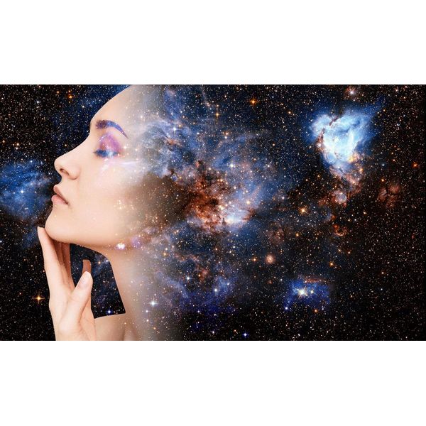 Fototapete Papermoon "Universum Frau", Bunt, B:5M L:2,8M, Vlies, Tapeten-image