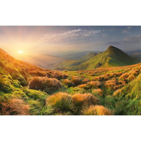 Fototapete papermoon "Berg Sonnenaufgang", Bunt, B:4M L:2,6M, Vlies, Tapeten-image