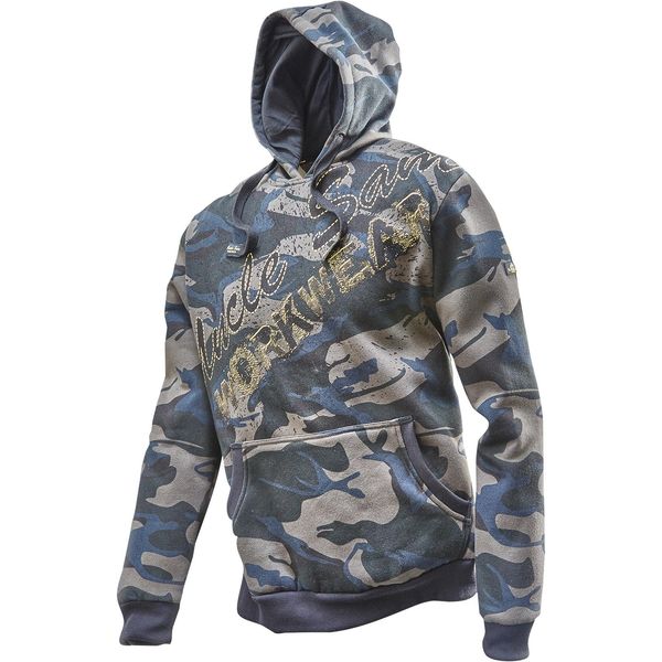 Hoodie Uncle Sam "Sam Hoody", Herren, Gr. S, GrüN (Oliv Camouflage, Schwarz), Obermaterial: 65% Polyester Pes. 35% Baumwolle Co., Sweatshirts Hoodie-image
