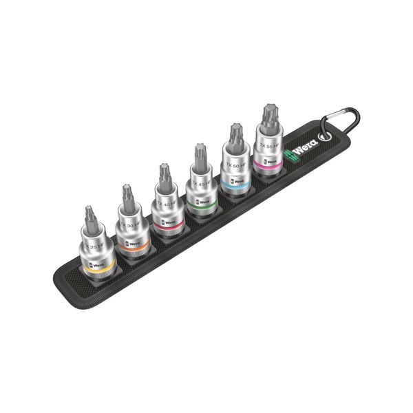 Wera Belt C 3 Tx Hf Zyklop Bitnuss-Satz Tx, Mit Haltefunktion, 1/2"-Antrieb, 6-Teilig (05003997001)"-image