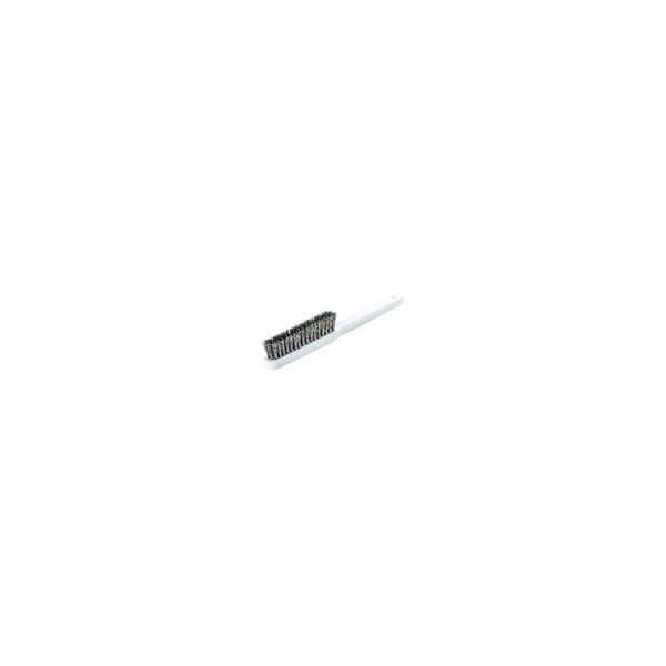 FeinbüRste L.225Mm 0,15Mm Va-Stahldraht Gewellt 4-Reihig Lessmann (182152)-image