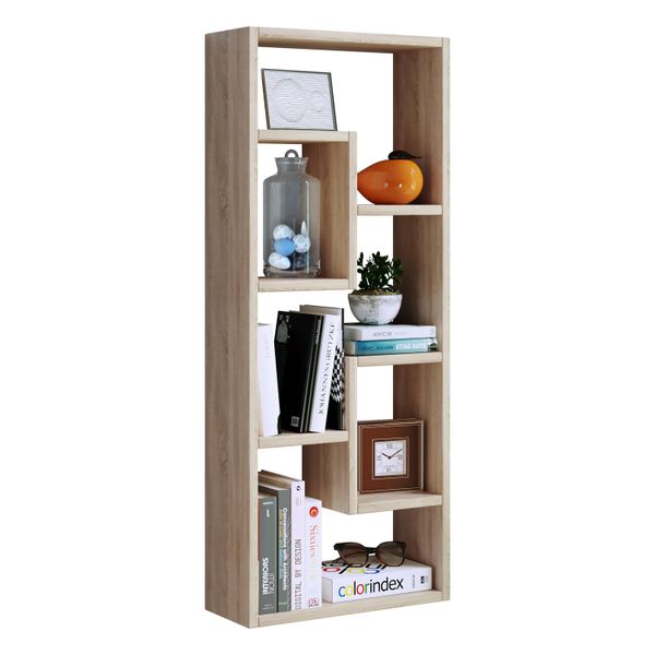 Standregal Vcm "Holz Stand Regal Raumteiler BüCher Standregal Vilo", Braun (Honig, Eiche), B:36Cm T:15Cm, Regale, Standregal-image