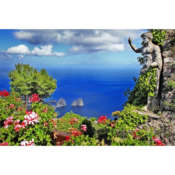 Fototapete Papermoon "Capri Island View", Bunt, B:4M L:2,6M, Vlies, Tapeten-image