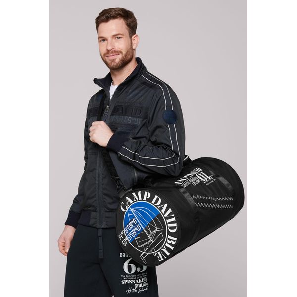 Sporttasche Camp David, Gr. B/H/T: 60Cm X 31Cm X 31Cm, Schwarz, Polyester, Bedruckt, Taschen Sporttasche, Mit Abnehmbarem Schulterriemen-image