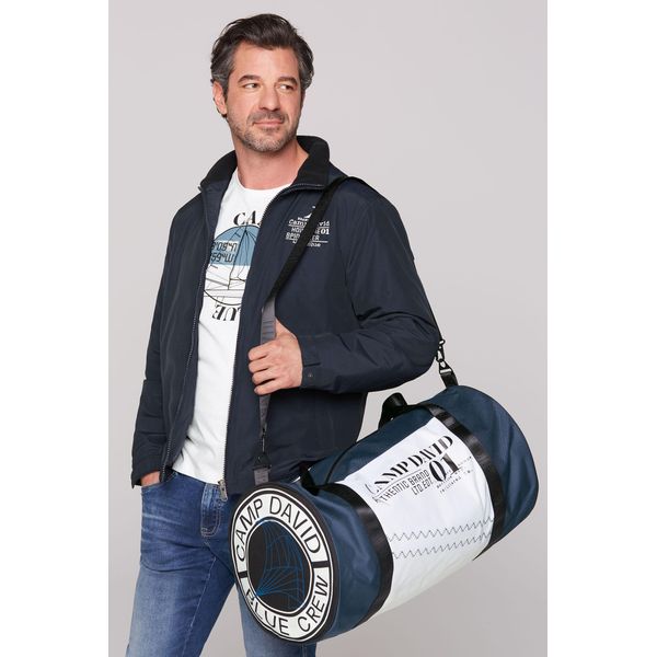 Sporttasche Camp David, Gr. B/H/T: 60Cm X 31Cm X 31Cm, Weiß, Polyester, Bedruckt, Taschen Sporttasche, Mit Abnehmbarem Schulterriemen-image