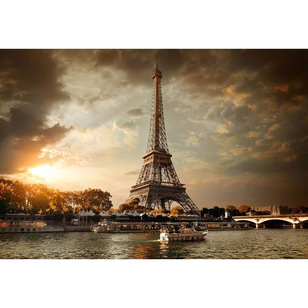 Fototapete Papermoon "Paris", Bunt, B:4,5M L:2,8M, Vlies, Tapeten-image