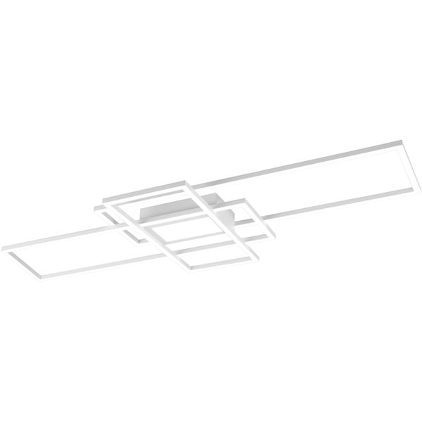 Trio Leuchten Led Deckenleuchte "Mila", Weiß, H: 6,5Cm, Leuchten, Deckenlampe Inkl. Fernbedienung, Dimmbar, 3000 - 6500K, 105Xx42X6,5 Cm, Led Deckenleuchte-image