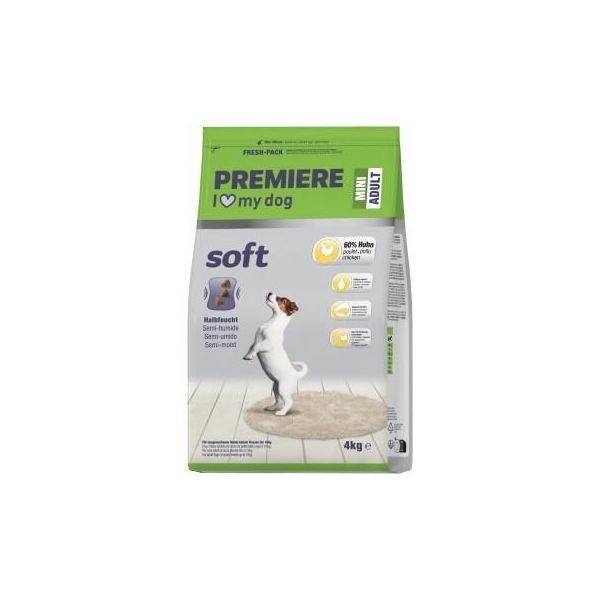 Premiere Croquettes Semi-Humides Pour Chien Adulte Mini Volaille 4 Kg-image