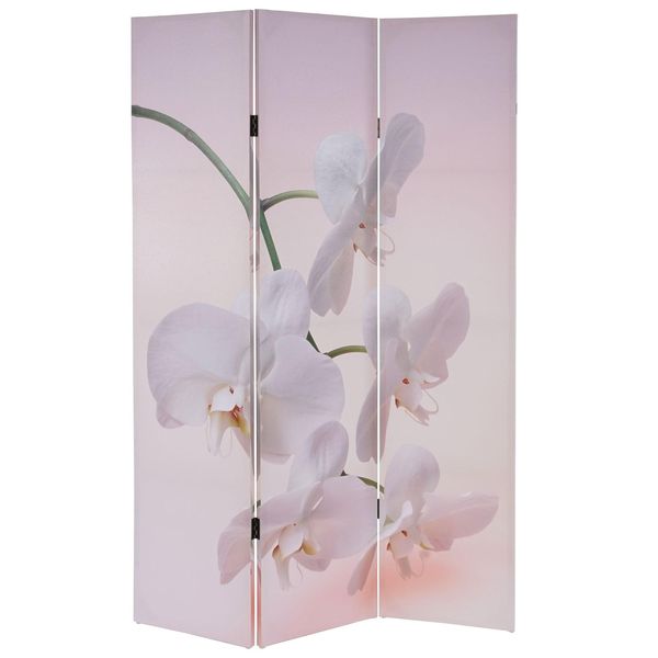Foto-Paravent Bagheria, Paravent Raumteiler Spanische Wand 180X120Cm Mvg-Zertifiziert ~ Orchidee-image