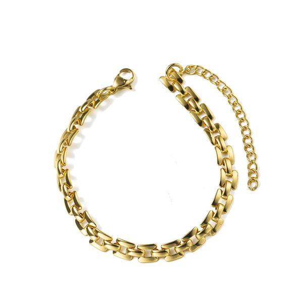 Armband "Schmuck Geschenk Edelstahl Armschmuck Armkette", Gelbgoldfarben, Aniston Jewelry & Watches, ArmbäNder, Damen, 22Cm, Edelstahl, Armband, Made In Germany-image