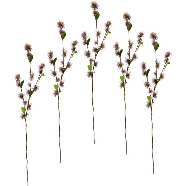 Kunstblume I.Ge.A. "Zaubernuss", Rot (Burgund), B:20Cm H:100Cm, Obermaterial: 93% Kunststoff, 7% Polyester, Kunstpflanzen, 5Er Set-image