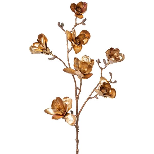 Winterliche Kunstpflanze Creativ Deco "Weihnachtsdeko", Gold (Altgoldfarben), H:104Cm, Kunststoff, Kunstpflanzen, Altgoldfarben-image