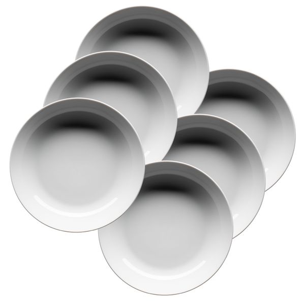 Suppenteller MÄSer "Barca, Suppenteller Set, Porzellan", Weiß, Ø:20,5Cm, Porzellan, Speiseteller, Teller Set-image