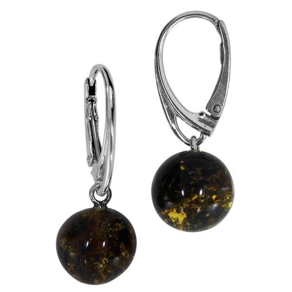 Paar OhrhäNger Ostsee-Schmuck "Ostsee-Schmuck OhrhäNger Klassisch 9 Mm OhrhäNger Klassisch 9 Mm", Weiß, Ohrringe, Damen, 28 X 9Mm, Silber 925 (Sterlingsilber)-image
