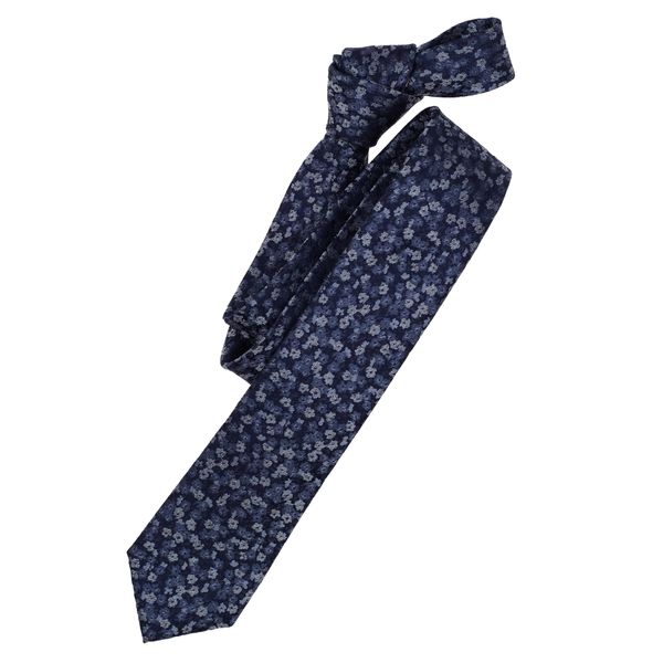 Krawatte Venti "Venti Krawatte Gemustert", Herren, Blau (Dunkelblau), 100% Seide, Krawatten-image