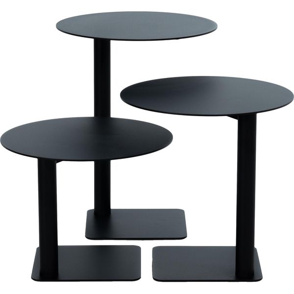 Beistelltisch Spinder Design "Sunny 50", Schwarz (Schwarz, Schwarz, Schwarz, Schwarz, Schwarz, Schwarz), B/H/T: 40Cm X 50Cm X 40Cm, Tische, Beistelltisch, Beistelltisch Aus Stahl-image