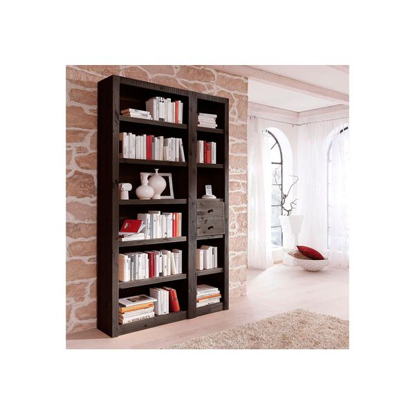 Raumteilerregal Otto Home "Bergen", Braun (Dunkelbraun), Regale, (3-Tlg.),Breite 128 Cm-image