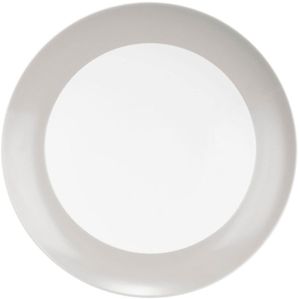 Suppenteller Seltmann Weiden "Liberty Pure Colors", New Grau, H:4,2Cm Ø:23,6Cm, Porzellan, Speiseteller, Tiefer Teller, Pastateller-image
