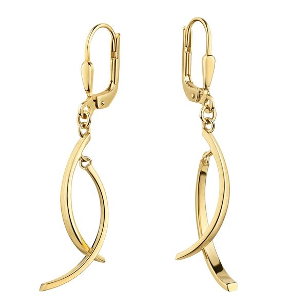 Paar OhrhäNger Firetti "Schmuck Geschenk Gold 333 Ohrschmuck Ohrringe", Gold (Gelbgoldfarben), Ohrringe, Damen, Gelbgold 333-image