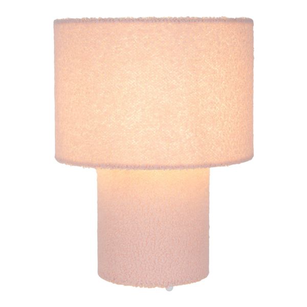 NÄVe Tischleuchte "Fluffy", Rosa, 1, Ø 23Cm H: 31Cm, 1 Stk., Leuchten, Fluffiger PlüSchbezug, H:31Cm D:23Cm, Zuleitung Mit Kippschalter, E27, Tischleuchte-image