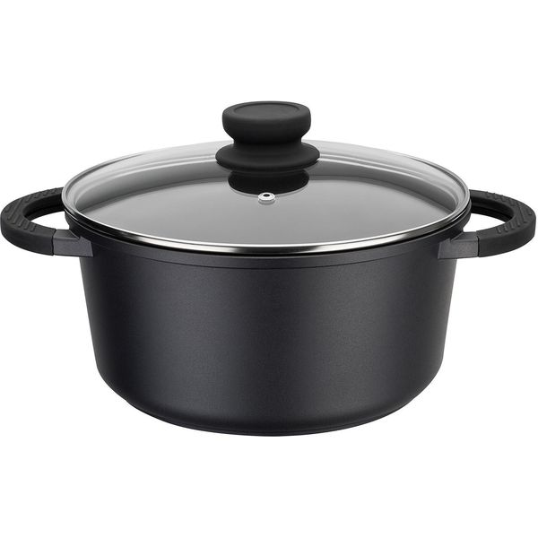 Kochtopf Gsw "Silcoguss Noir", Schwarz, H:12Cm Ø:24Cm, TöPfe, Kochtopf, Induktion-image