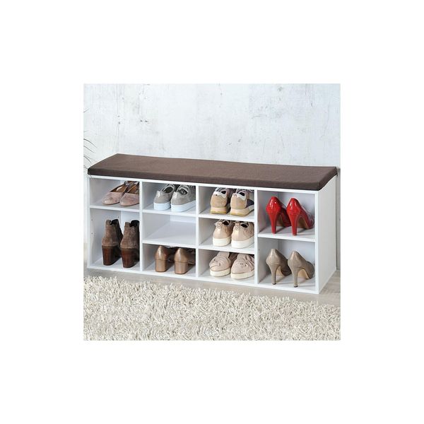 Kesper Schuhschrank Mit Sitzkissen - Versch. AusfüHrungen - Weiß-image
