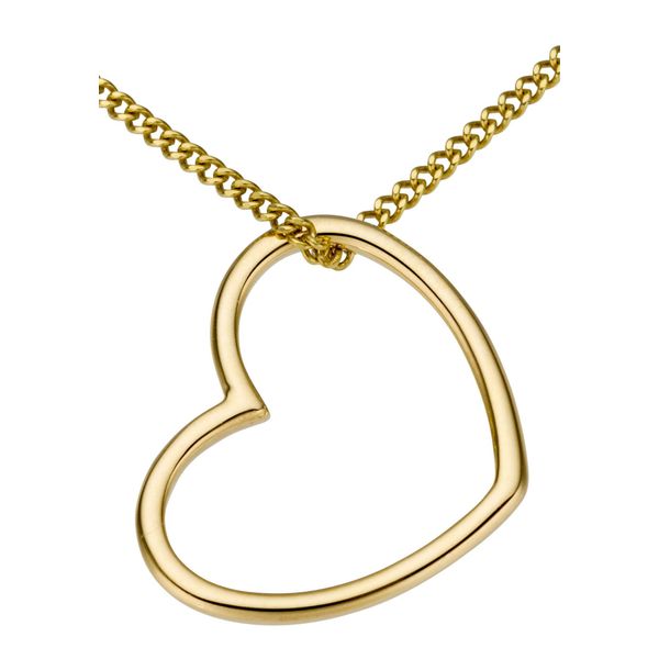 KettenanhäNger Firetti "Schmuck Geschenk Gold 333 Halsschmuck AnhäNger FüR Halskette Herz", Gold (Gelbgoldfarben), SchmuckanhäNger, Damen, Gelbgold 333, 0,25 G, KettenanhäNger-image