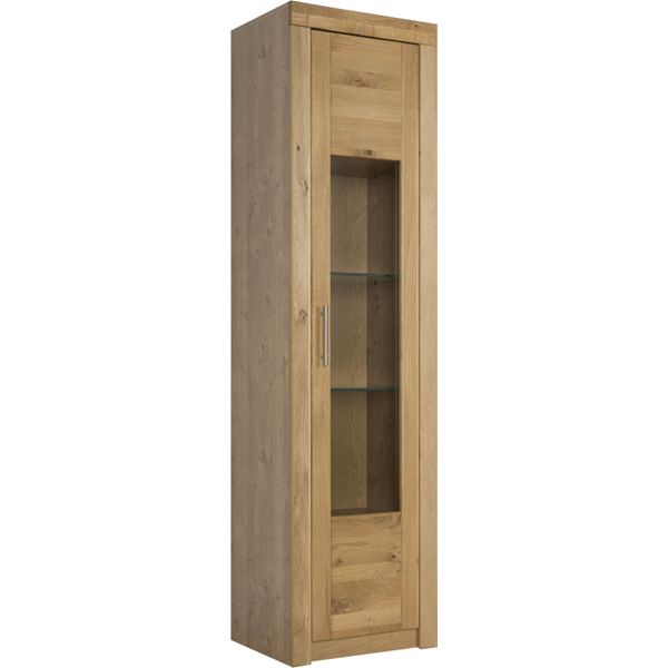 Vitrine Vogl MÖBelfabrik "Toronto", Braun (Wildeiche Teilmassiv), B:52Cm H:191Cm T:42Cm, SchräNke, Vitrine-image