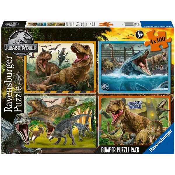 Puzzle Ravensburger "Jurassic Park, Willkommen In Der Jurassic World", Bunt, Puzzles, Kinderb:36Cm H:26Cm, Pappe, Motiv, Made In Europe, B:36Cm H:26Cm-image