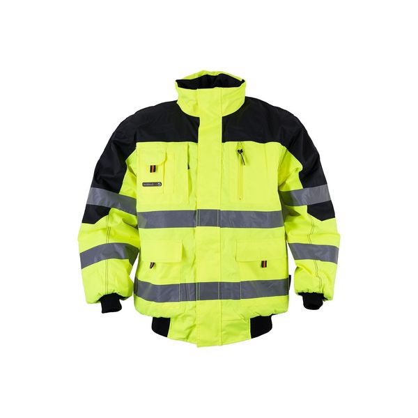 Funktionsjacke Terrax Workwear "Warnbau-Piloten", Herren, Gr. 4XL, Gelb, Obermaterial: 100% Polyester Pes., Jacken Funktionsjacke-image