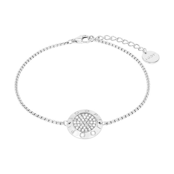 Armband Joop "Kreis", Silber (Silberfarben, Kristallweiß, Kristallweiß), ArmbäNder, Damen, 20Cm, Silber 925 (Sterlingsilber), Armband, Mit Zirkonia (Synth.)-image