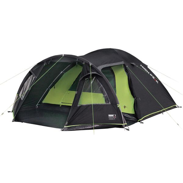 Kuppelzelt High Peak "Mesos 4", Bunt (Dunkelgrau, GrüN), Zelte, B/H/L: 250Cm X 135Cm X 360Cm, B:250Cm H:135Cm L:360Cm-image